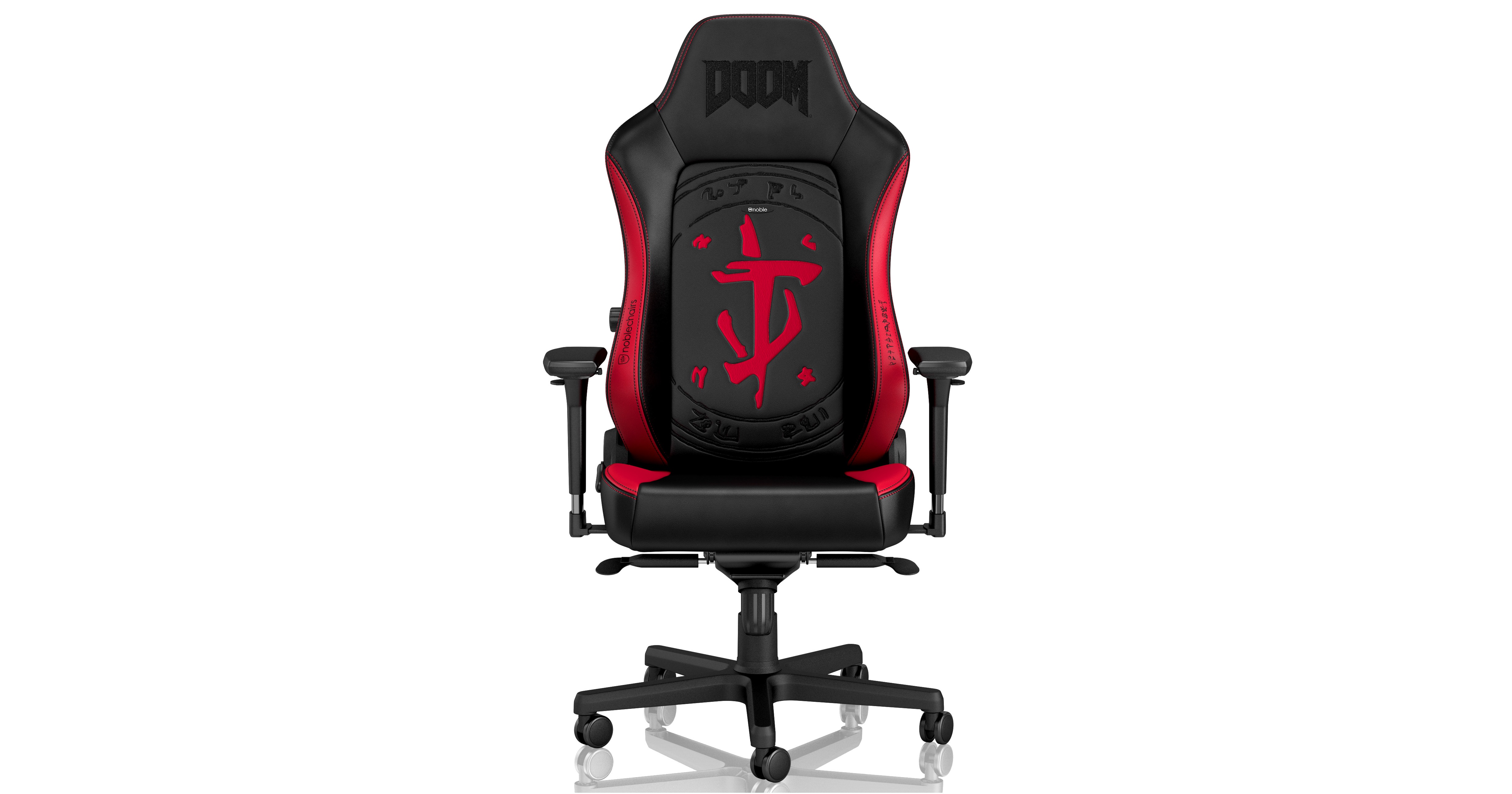 Ghế Gamer Noblechairs HERO DOOM Edition có form ngồi rộng 